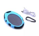 Universal Mini Waterproof Wholesale Portable Charger RoHS Solar Power Bank with Carabiner