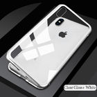 New Hot Selling Magnetic Aluminum Metal Alloy Frame Glass Cover For Iphone X Case