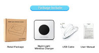 High Quality Quick Charge3.0 Wireless Charger for iphone XS Max Night Light Sensor Wireless Charger