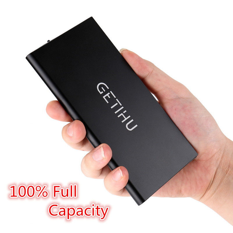 Portable 8000mah Power Bank External Mobile Battery Pack Charger Powerbank With Dual USB Mobile Phone For iPhone X ,8, 8s