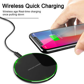 2019 Latest 10W 7.5W Mobile QI Wireless Charger Slim Portable Wireless Charging for Iphone